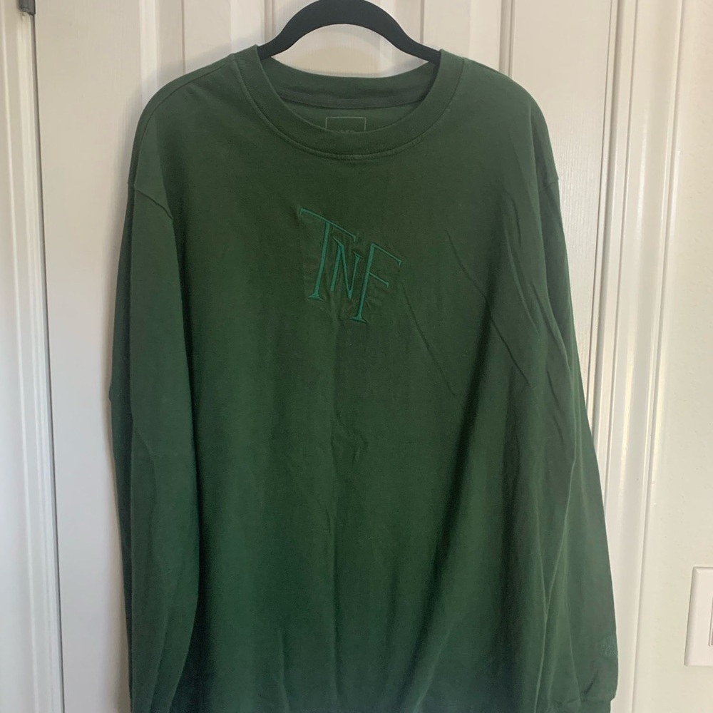 The North Face Olive Green Men's Shirt Long Sleeve Tee